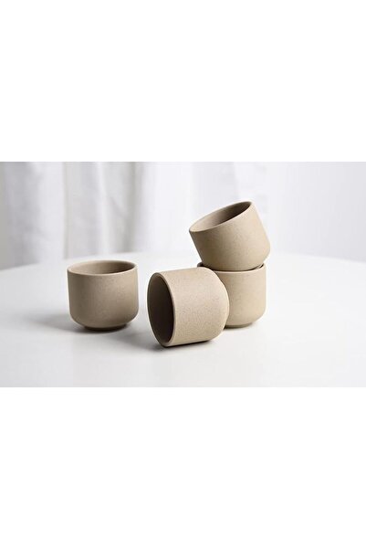 GENERAL Ceramic Tea Cup Set of 4, Mini Ceramic Chinese Kung Fu Tea Cup, Handm...