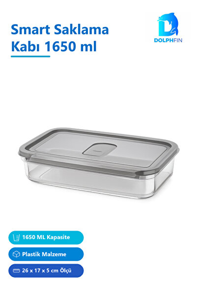 DolphFin Smart Storage Container 1650 Ml, 26 X 17 X 5 cm