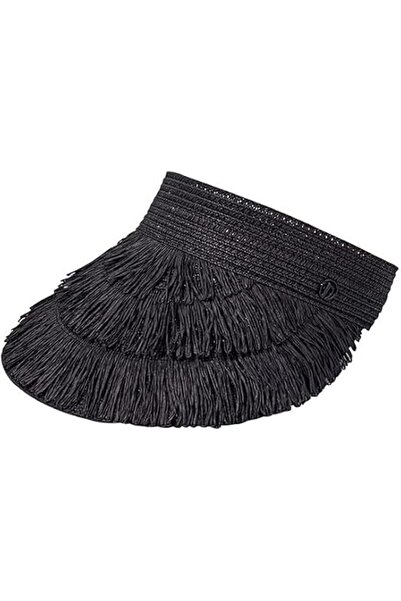 Tazweeq Straw Sun Visor Hat for Women, Summer Wide Brim Beach Sun Hat, Roll-u...