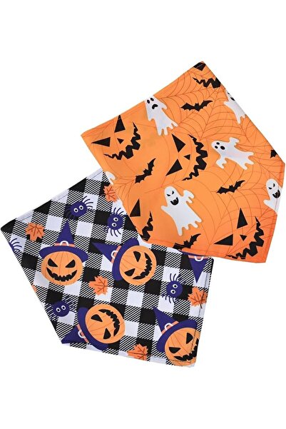 HASTHIP ® Halloween Dog Bandanas, Colorful Scarf with Pumpkin & Ghost Pattern...
