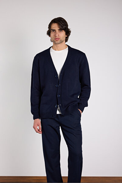 Mesfeno Πλεκτή ζακέτα με oversized κουμπιά