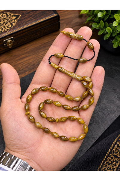 tesbihciniz Natural Raw Kuka Prayer Beads with Fine Design System