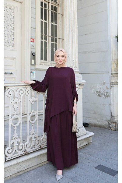 NİSUM MODA Ασύμμετρο κοστούμι με φόρεμα