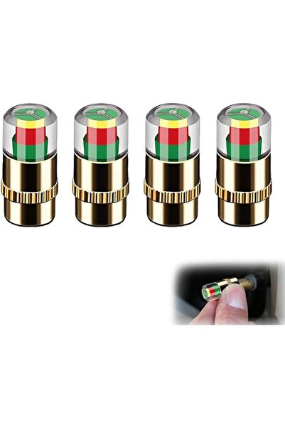KASTWAVE صمام مراقبة ضغط الإطارات 4 قطع، مستشعر 2.4 بار 36 PSI مع تنبيه بصري ...