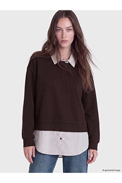 LC Waikiki Timeless Clothing & Timeless Choices Shirt Roba Collar Women's Swe...