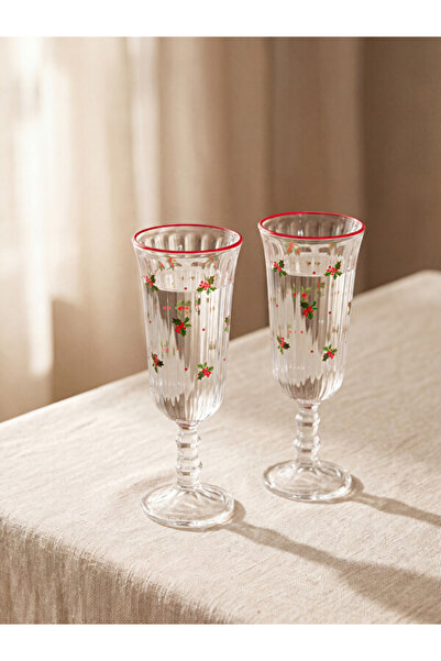 LC Waikiki Timeless Clothing & Timeless Choices Printed Footed Water Glass Se...