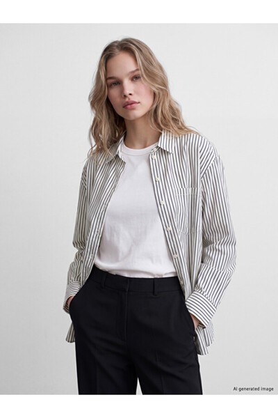LC Waikiki Timeless Clothing & Timeless Choices Striped Women's Shirt