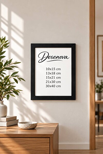 Desenova Siyah Dekoratif Resim ve Fotoğraf Çerçevesi