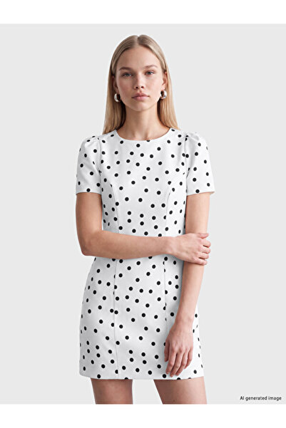 LC Waikiki Timeless Clothing & Timeless Choices Zero Roba Collar Polka Dot Mi...