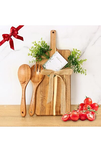 Generic Wooden Cutting Board Gift Set, Natural Chopping Board, Multipurpose K...
