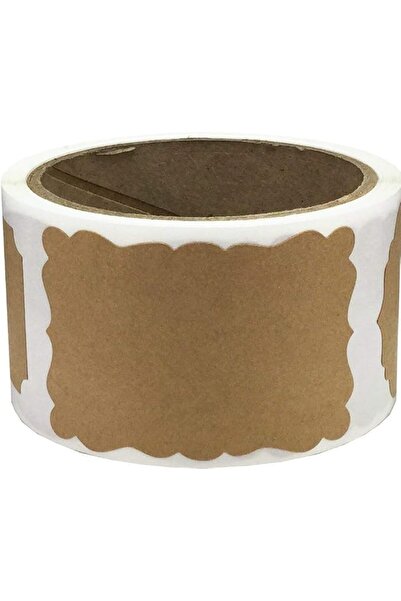 Generic Kraft paper gift label sticker, small adhesive blank label for canned...