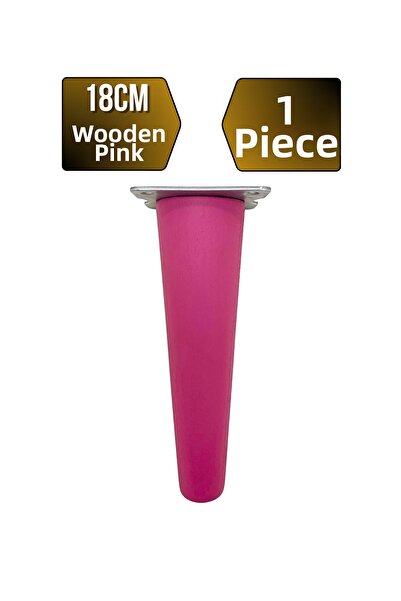 GOLDENWOODEN Picior din lemn strunjit plat pentru mobilier, picior pentru mas...