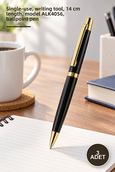 Yenilig 3 Single Ballpoint Pens – Single Use, Writing Supplies, 14 cm Length,...