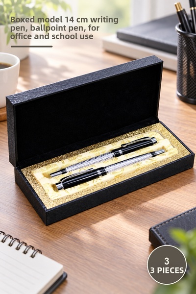 Yenilig 3 Pieces of Ballpoint Pens – Boxed Model 14 cm Writing Pen, Ballpoint...