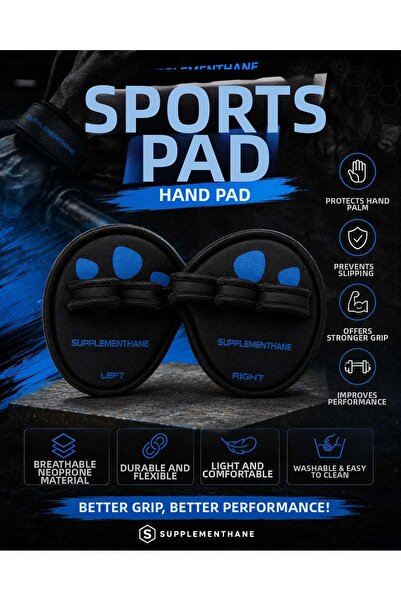 SUPPLEMENTHANE قفازات للياقة البدنية من Pad El Pedi Weight Body Fitness باللو...