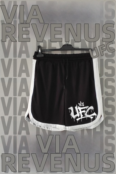 Vordevia Printed Piping Detailed Jersey Sports Training Shorts