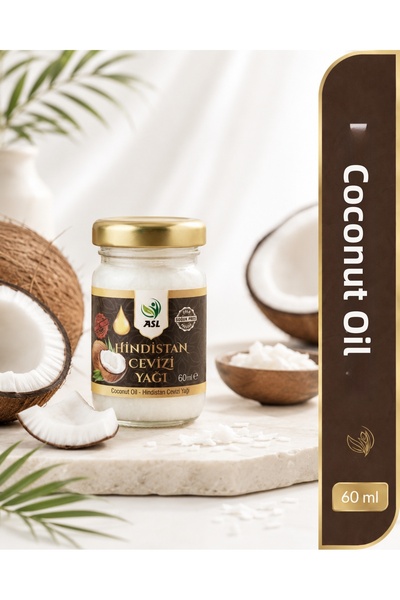ASL Coconut Oil 60 ml (Coconut Oil) - Cold Pressed Hair Mask, Skin Moisturize...