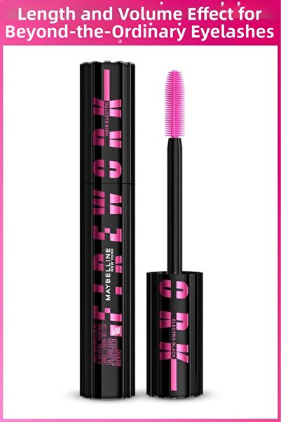 Maybelline New York Lash Sensational Firework Electro Black Siyah Maskara