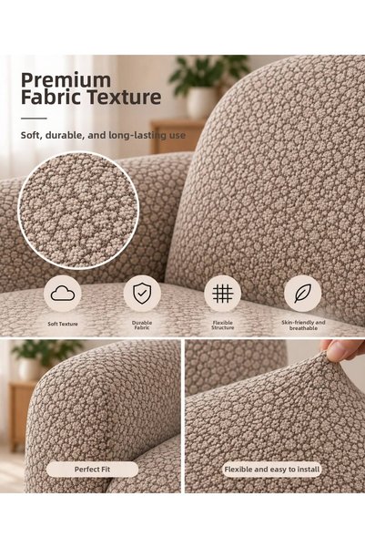 riselerhome Elastic Washable 3 Seater Seat Cover Sofa Cover Sofa Bed Cover Seat Cover