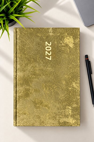 Lizy 2027 مفكرة يومية ذات غلاف صلب مزخرف بالقماش المخملي |   17×24 سم |   168...