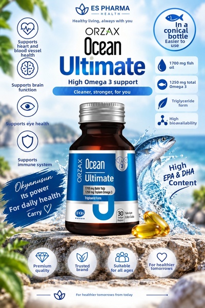 Ocean Ultimate Omega 3 + Coenzyme Qh Daily Support Package