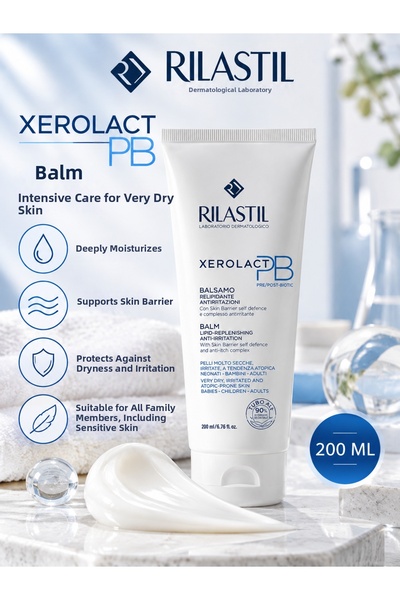 Rilastil Xerolact Pb Balm 200 ml – Intensive Moisturizing and Regenerating Ca...