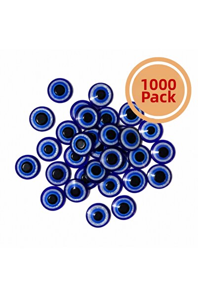 Renk İthalat Мъниста  "Зло око " 14 мм, опаковка от 1000 броя, с плосък гръб,...