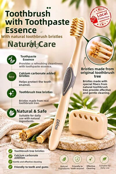 Altınoluk Haremia Misvak Extract Toothbrush |   Daily Oral Care Brush with Na...
