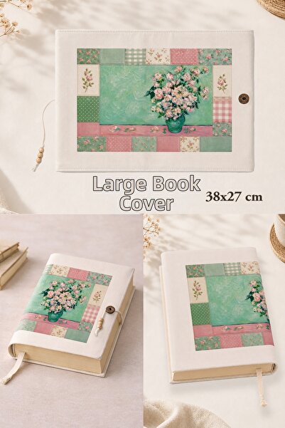 renkli izler atölyesi Large Size Book Cover 38X27 cm |   Patchwork Art Collec...