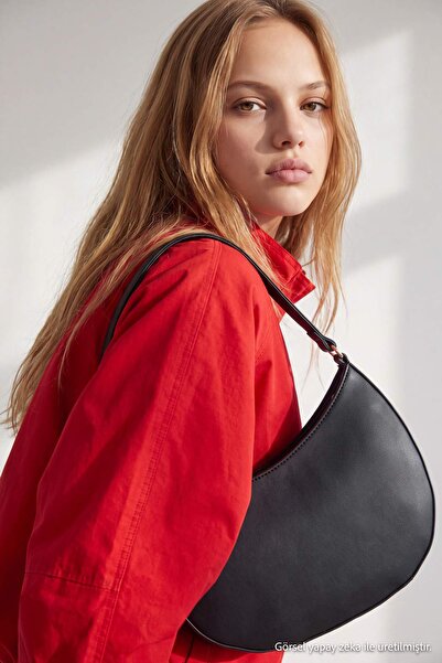 TRENDYOL SHOES Black Women's Medium Shoulder Bag Takaw27Oc00036