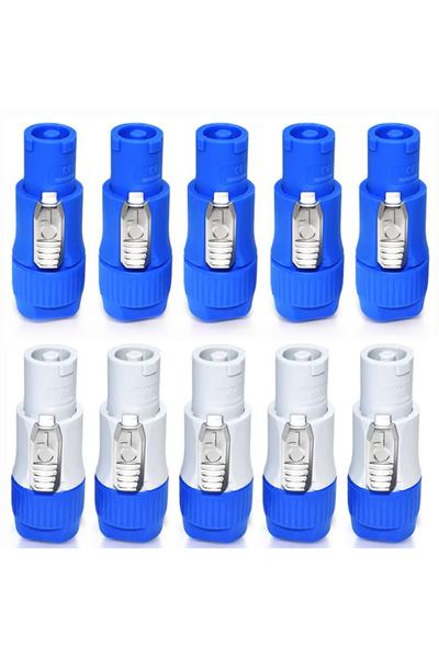 Choice 5pcs Blue 5pcs Grey 10Pcs 3Pin Powercon XLR Connector 20A 250V Power S...