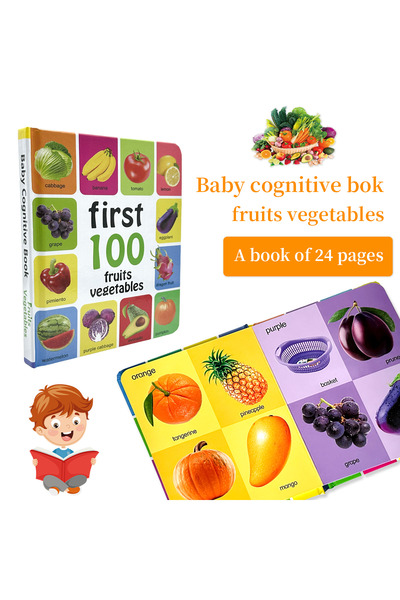 Choice5 WHE-03 1-100 Fruits Vegetables Book Libros Manga Anime Coloring Books...
