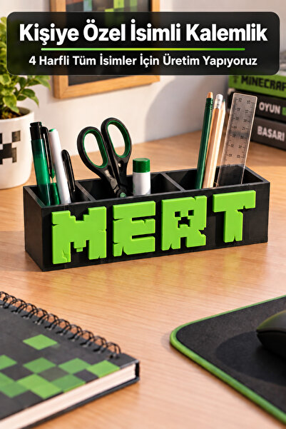 Neo Gift Çocuk İsimli Masaüstü Kalemlik KİŞİYE ÖZEL HEDİYE