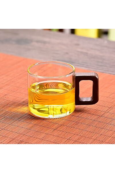 Choice 120ml transparent YWDL 1pcs Heat-resistant Glass Tea Cup With Walnut H...