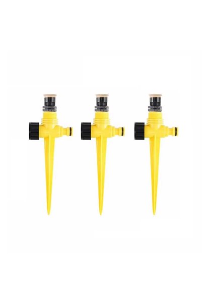 choice2 3PCS a 360° Automatic Sprinkler Rotating Garden Lawn Irrigation Syste...