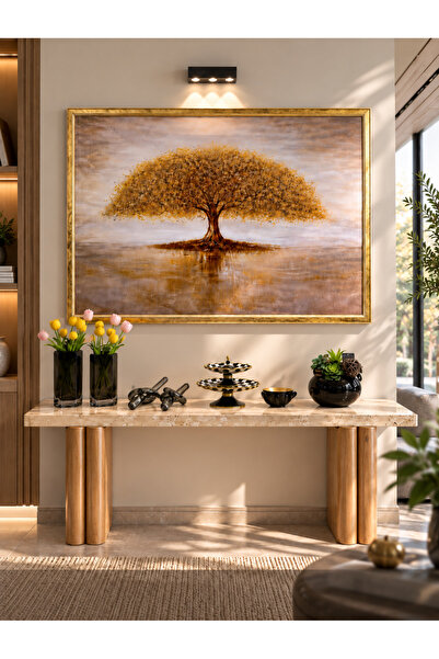 Doğa DF Premium Çerçeveli Dekoratif Tablo 80x120 cm – Altın Ağaç Tasarım