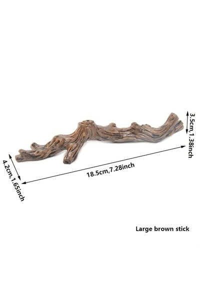 Choice1 Brown stick L Rainforest Landscape Simulation Lizard Guarding the Pal...