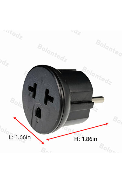 Choice Bolantedz 16A250V Germany France Korea EU 4.8mm Plug to Nema 5-15R 6-1...