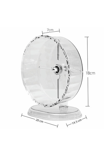 Choice 18cm 1pc Silent Hamster Running Wheel Easy To Disassemble Transparent ...