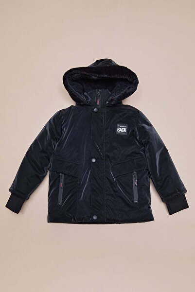 Fulla Moda Coat with Hood and Crest for Boys