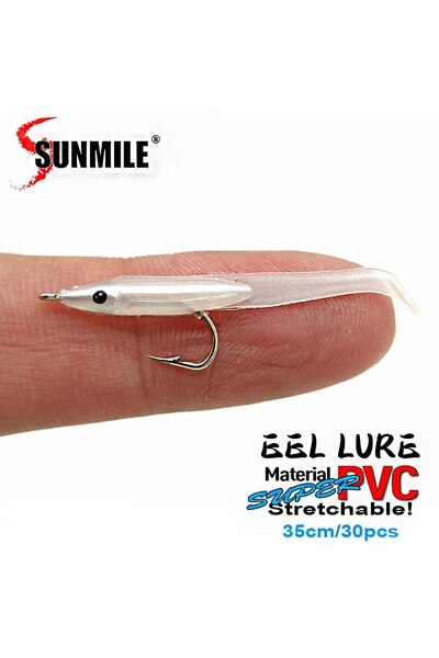 Choice COLOR 01 SUNMILE 30pcs Eel Soft Fishing Lure 35mm PescaTackle Wobblers...