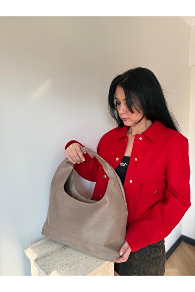 lalettobags Kadın Rabi Model Süet El & Omuz Çantası
