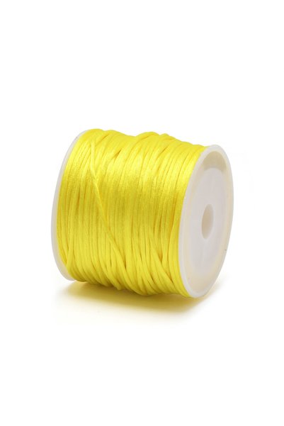 Choice 1.5mm 22Meters Yellow 1.5mm Crafts Satin Rattail Cord String from Nylo...