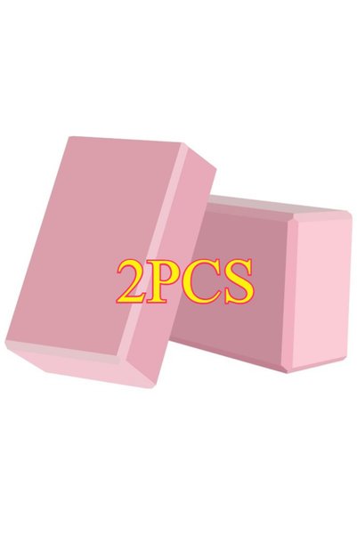 Choice 2pcs Pink 2PCS EVA Yoga Block Yoga Building Blocks Moisture-Proof High...