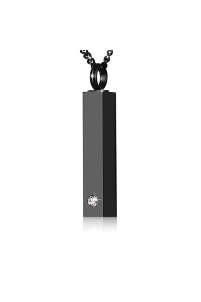 Choice Black Cremation Jewelry Urn Necklace for Ashes for Men Women Keepsakes...