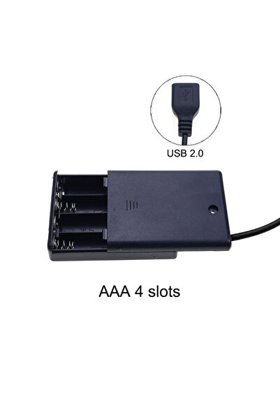 Choice6 4AAA YuXi 18650 AA/AAA 2/3/4 Slot Battery Holder Battery Storage Box ...