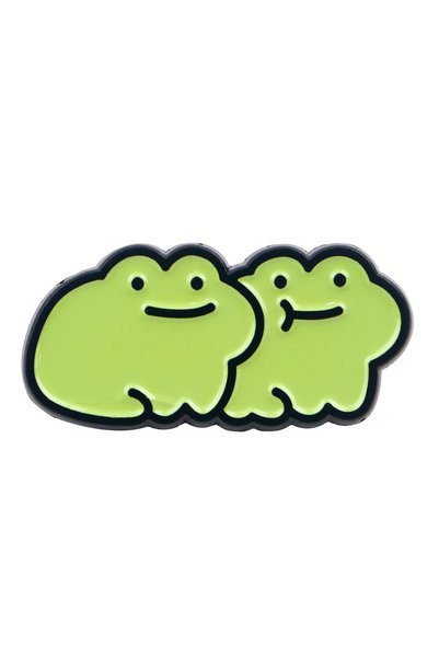 Choice 2 Cute Frogs Enamel Pin Cartoon Animals Pin Badge on Backpack Women's ...