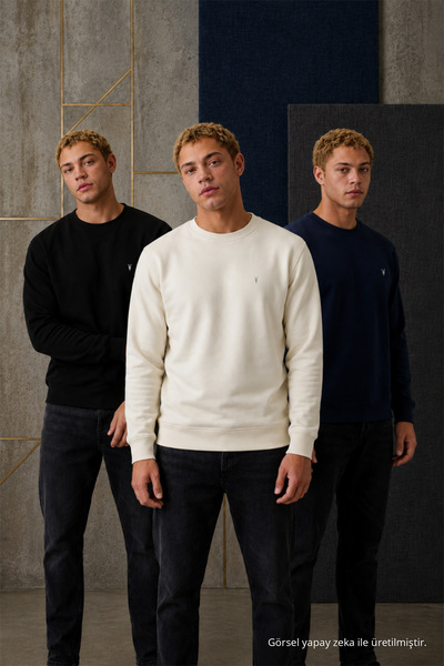 COMBİNE MİCHAİL Erkek Rahat Casual 3 Lü Sweatshirt