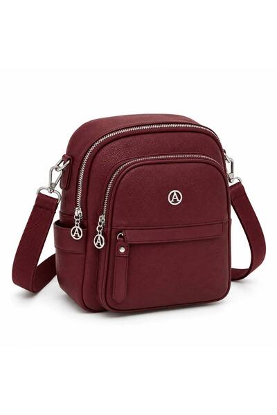 Neli Elegant Women's Zipper Detailed Shoulder and Backpack Bag