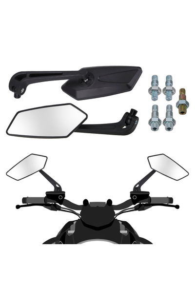 Choice Motorcycle Handlebar Mirror Rearview Motorcycle Bar End Mirror For Caf...